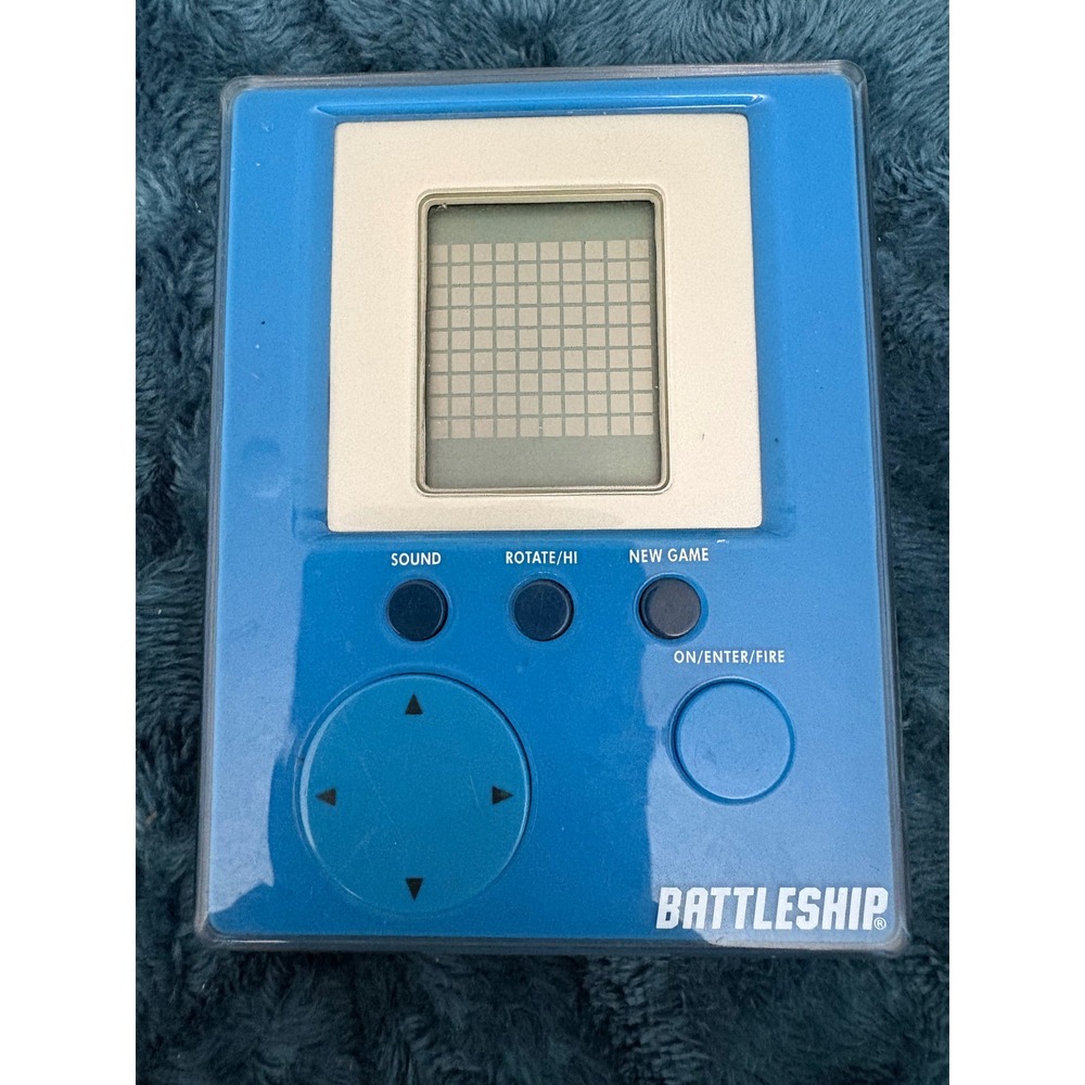 Milton Bradley Battleship Handheld Electronic Game 2007 Blue Hasbro 04633 Retro